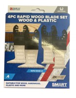 SMART Pro UK Series 4pc Rapid Wood set (2x 32mm & 2x 44mm) c/w Storage Case £21.59